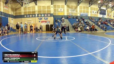 78 lbs Cross Bracket (8 Team) - Treyvin Kendall, Oak Hill Wrestling Club vs Bodie Thornton, Alphas Wrestling