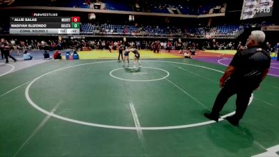 5A 126 lbs Cons. Round 2 - Allie Salas, Mission Veterans Memorial vs Nadiyah Elizondo, College Station