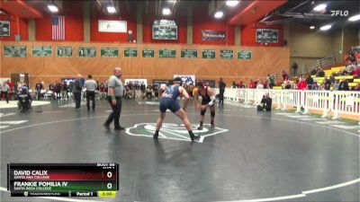 197 lbs Champ. Round 1 - Frankie Pomilia IV, Santa Rosa College vs David Calix, Santa Ana College