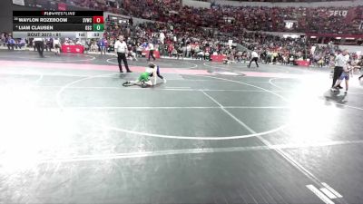 81 lbs Champ. Round 1 - Waylon Rozeboom, Stoughton Vikings Wrestling Club vs Liam Clausen, Osceola