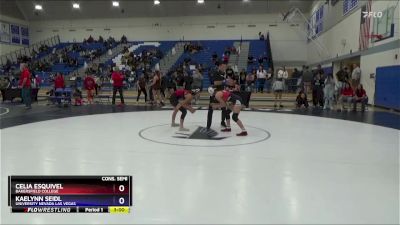 103 lbs Cons. Semi - Celia Esquivel, Bakersfield College vs Kaelynn Seidl, University Nevada Las Vegas