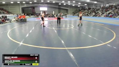 4-113 lbs Cons. Semi - Waylon Rogers, Orange County vs Brady Beard, Powhatan