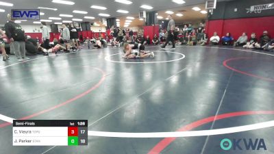 75 lbs Semifinal - Corbin Vieyra, TopGuns 15U vs Jackson Parker, Standfast