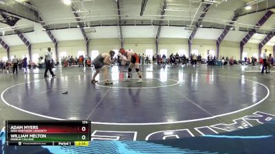 174 lbs Cons. Round 5 - William Melton, Ferrum College vs Adam Myers, Ohio Northern Univerity