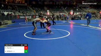 130 lbs Semifinal - Duke Martin, Mat Assassins WC vs Andrew Willard, Blue Devil WC