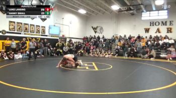 215 lbs Semifinal - Luke Lansing, Springville vs Danny Small, Center Point-Urbana