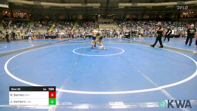 170 lbs Round Of 16 - Blayne Barnes, Bristow Youth Wrestling vs James VanHorn, Lions Wrestling Academy