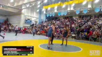 190 lbs Quarterfinal - Hayden Moaney, Delaware Military Academy vs Jack Eckerson, Charter School Of Wilmington