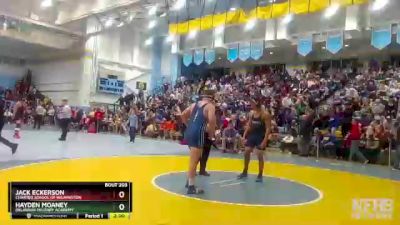 190 lbs Quarterfinal - Hayden Moaney, Delaware Military Academy vs Jack Eckerson, Charter School Of Wilmington