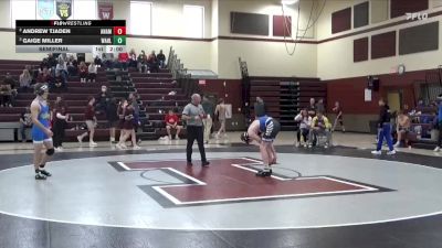 144 lbs Semifinal - Gaige Miller, Wahlert, Dubuque vs Andrew Tjaden, Anamosa