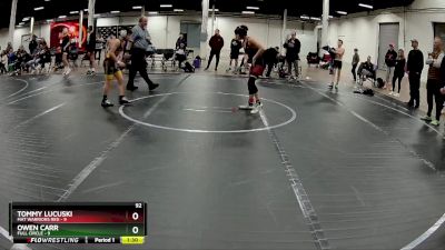 92 lbs Round 1 (4 Team) - Tommy Lucuski, Mat Warriors Red vs Owen Carr, Full Circle