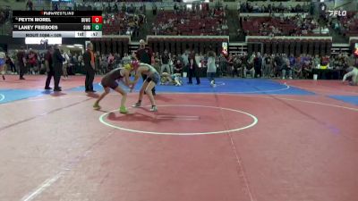 109 lbs Cons. Round 4 - Laney Frieboes, Miles City Wrestling Club vs Peytn Morel, Choteau Wrestling