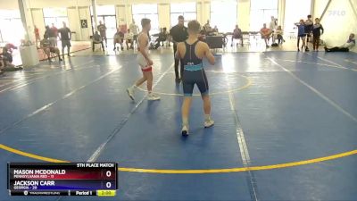 125 lbs Placement Matches (8 Team) - Mason McDonald, Pennsylvania Red vs Jackson Carr, Georgia