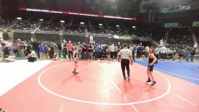 81 lbs Quarterfinal - Kyland Kienlen, Worland WC vs Teague Ramaeker, Project Wrestling