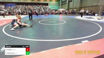 96 lbs Round Of 32 - Schaeffer Ashby, Wasatch Wrestling Club vs Calan Childress, Central Coast Most Wanted