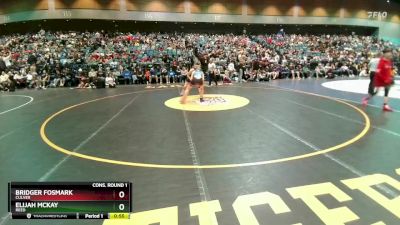 126 lbs Cons. Round 1 - Elijah McKay, Reed vs Bridger Fosmark, Culver