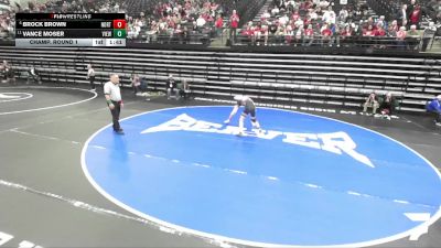 5A 132 lbs Champ. Round 1 - Vance Moser, Viewmont vs Brock Brown, Northridge