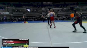 95 lbs Finals (8 Team) - Colton Noble, KMS vs Owen Schauer, Grand Rapids