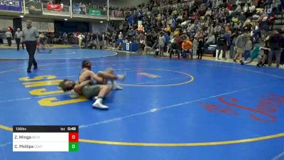 138 lbs Consi Of 32 #2 - Zachary Mingo, Bethel Park vs Carson Phillips, Central Valley