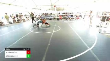 130 lbs Quarterfinal - Noah Villatoro, High Desert Jets vs Jesus Camacho, Bear Grapplers