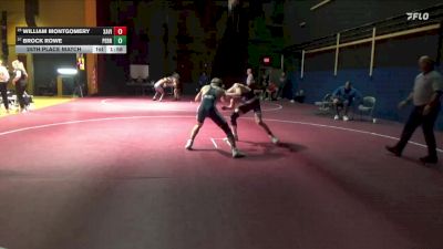 132 lbs 25th Place Match - William Montgomery, Xavier, Cedar Rapids vs Brock Rowe, Perry