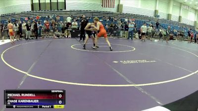 100 lbs Semifinal - Michael Rundell, IL vs Chase Karenbauer, PA