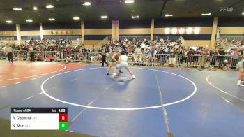 175 lbs Round Of 64 - Aiden Cisterna, Live Training vs Nathan Mun, La Costa Canyon HS