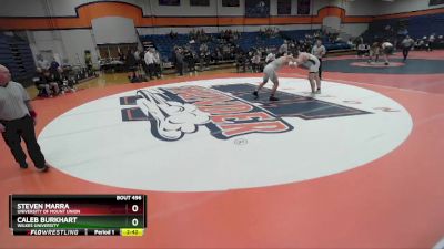 285 lbs 5th Place Match - Caleb Burkhart, Wilkes University vs Steven Marra, University Of Mount Union