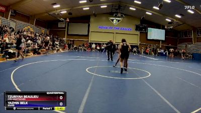 180 lbs Quarterfinal - Yazmin Belk, Doane vs Tzuriyah Beaulieu, CMU-Unattached