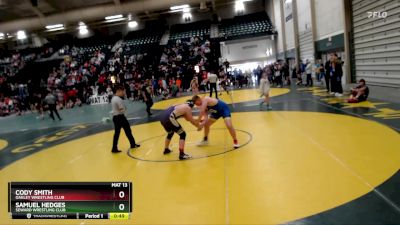 200 lbs Cons. Semi - Samuel Hedges, Seward Wrestling Club vs Cody Smith, Oakley Wrestling Club