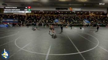 125 lbs Champ. Round 2 - Madilyn Peach, Milton vs Bethann Templeman, Raccoon River-Northwest