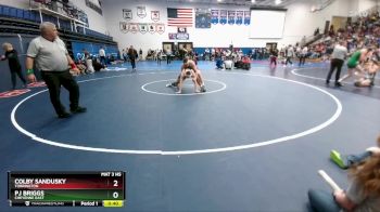 144 lbs Cons. Round 2 - Colby Sandusky, Torrington vs PJ Briggs, Cheyenne East