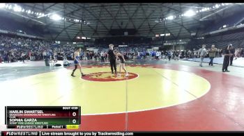 108 lbs Quarterfinal - Harlin Swartsel, Okanogan Underground Wrestling Club vs Sophia Garza, Scrap Yard Garage Wrestling