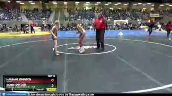 80 lbs Quarterfinal - Hannah Johnson, Askeo vs Bobbi Snyder, Molalla JuJu Warrior Mat Club