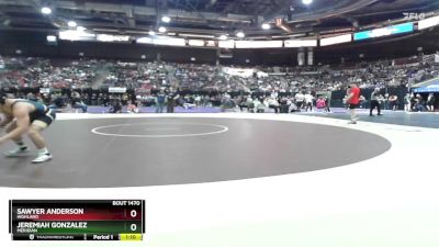 120 lbs Semifinal - Sawyer Anderson, Highland vs Jeremiah Gonzalez, Meridian