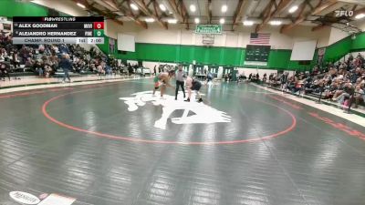 215 lbs Champ. Round 1 - Alex Goodman, Mountain View vs Alejandro Hernandez, Pinedale
