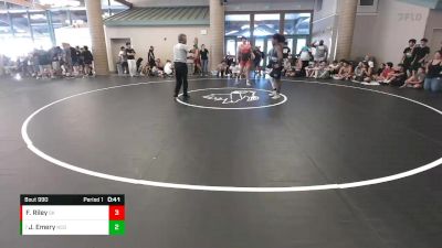 190 lbs Cons. Round 6 - James Emery, North Coast Grapplers vs Frank Riley, Sugar Kids