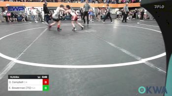 75/83 lbs Rr Rnd 3 - Olivia Campbell, Elgin Wrestling vs Emmeline Bowerman (75), Plainview Youth Wrestling Club