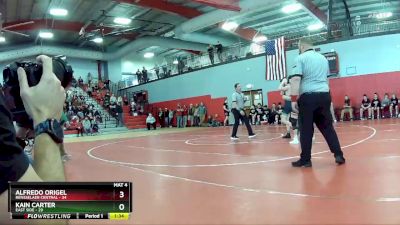 126 lbs Quarters & Wb (16 Team) - Kain Carter, East Side vs Alfredo Origel, Rensselaer Central