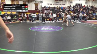 215 lbs Cons. Round 2 - Foley Calcagno, IC Catholic Prep vs Jackson Phillips, Barberton