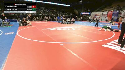 113 Class 1 lbs Quarterfinal - Jayce Estes, Warsaw vs Chase Cook, Macon