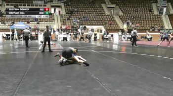 6A 144 lbs Quarterfinal - Braylon Hill, Mcadory vs Treyson Fowler, Pike Road School