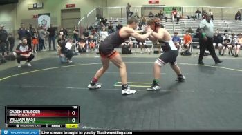 170 lbs Round 3 (4 Team) - William Kast, Hudson Orange vs Caden Krueger, Brighton Black
