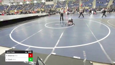 49 lbs Semifinal - Teagan Stearns, Ridge WC vs Jaxson Clark, Wolfpack Olathe Co