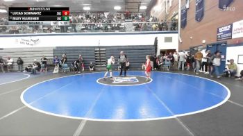 80 lbs Champ. Round 2 - Riley Kluesner, Lakeland Wrestling Club vs Lucas Schwartz, Suples Wrestling Club