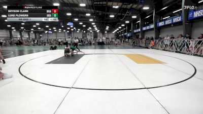 127 lbs Rr Rnd 1 - Bryson Clark, Broad Axe Green vs Luke Flowers, Great Bridge Wrestling Club