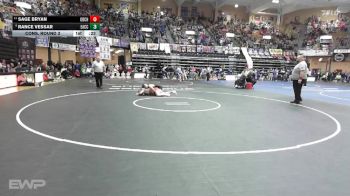 157 lbs Cons. Round 3 - Sage Bryan, Oberlin-Decatur Community HS vs Rance Vessar, Effingham-Atchison Co Community HS
