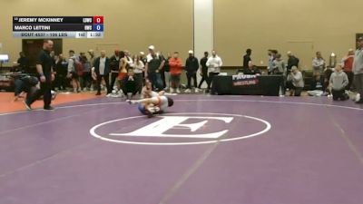 106 lbs Cons. Rd Of 16 - Jeremy McKinney, Lions Den Wrestling Club vs Marco Lettini, Ruthless Wrestling Club