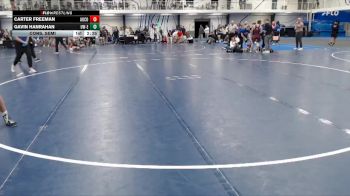 Silver 133 lbs Cons. Semi - Gavin Hanrahan, Wisconsin-Eau Claire vs Carter Freeman, Augsburg College