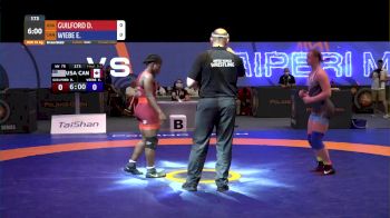 76 kg Bronze - Dymond Guilford, USA vs Erica Wiebe, CAN